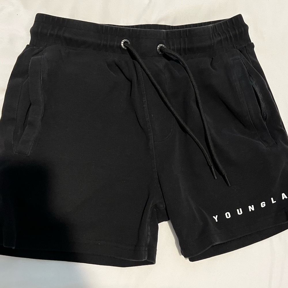 Black youngla mens perfect shorts - used - large